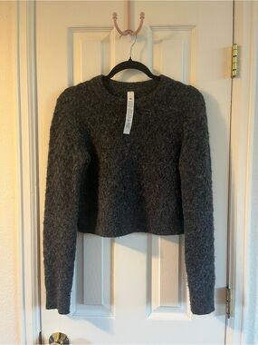 Lululemon Alpaca Wool-Blend Cropped Sweater NWOT Size Sm $128